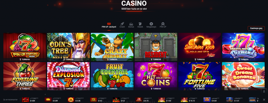 Pin Up online casino hakkında bilgi