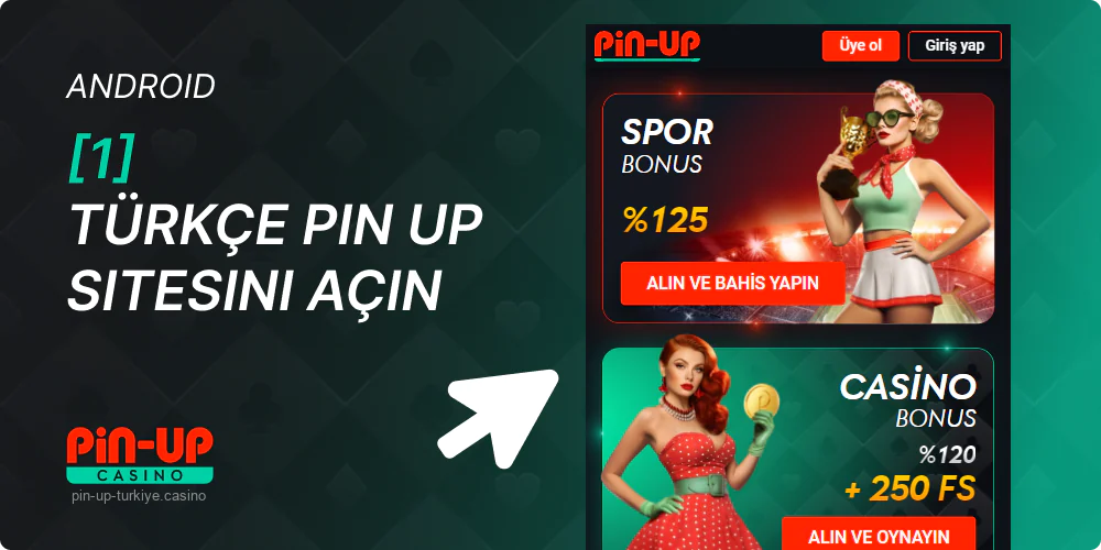 Türk Site Pin Up'ı açın