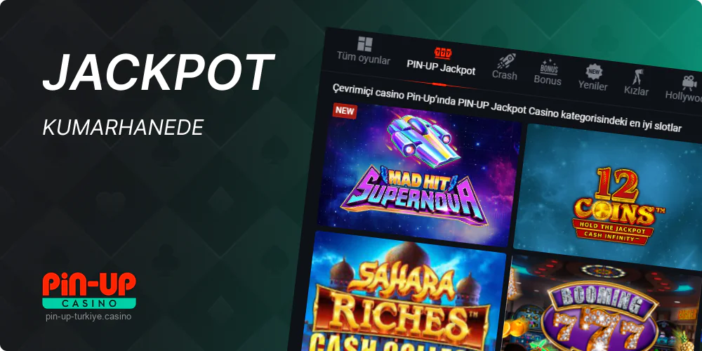 Pin Up Türkiye Online Casino'da Jackpotlar