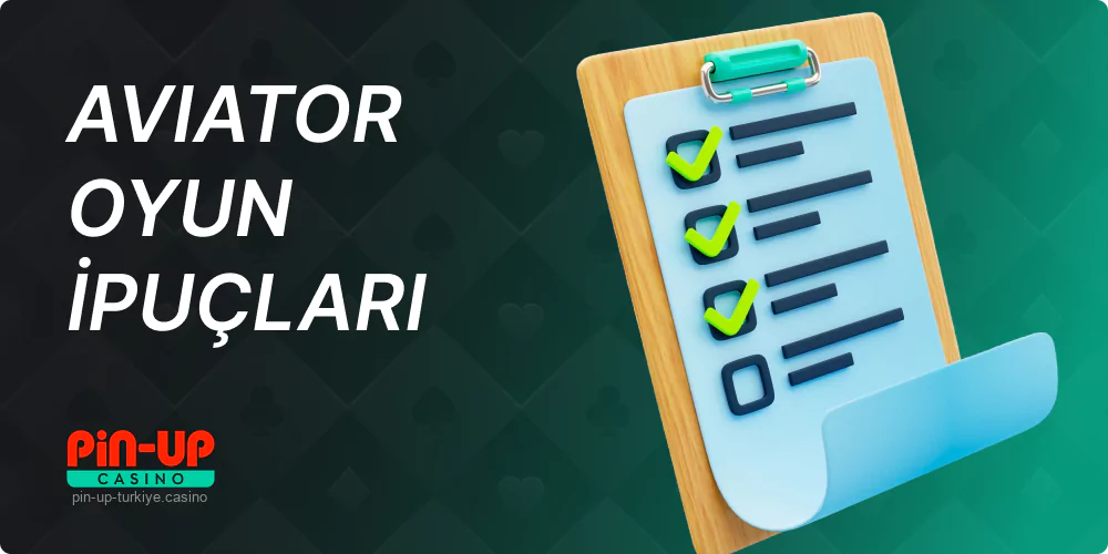 Aviator Pin Up kumarhanesinde başarı için ipuçları