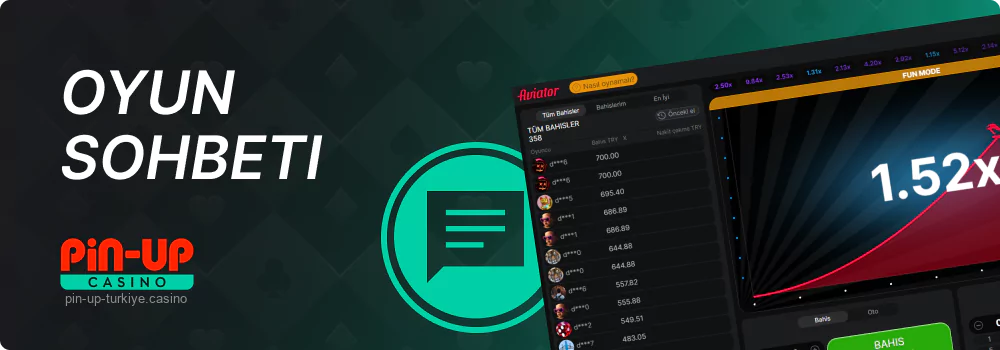 Aviator yerleşik sohbetini sabitleyin