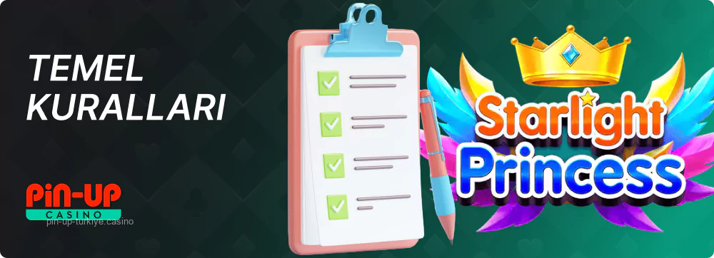Starlight Princess Pin Up oyunu 6×5 ızgara üzerinde 20 ödeme çizgisi ile oynanır