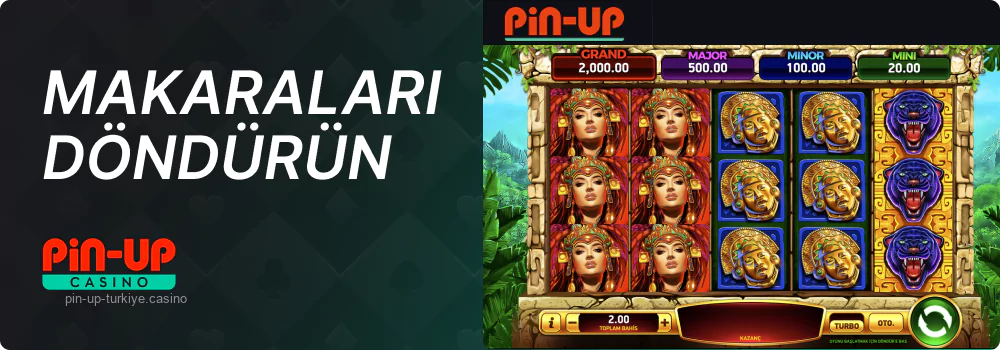 Pin Up başlatmak için döndürme