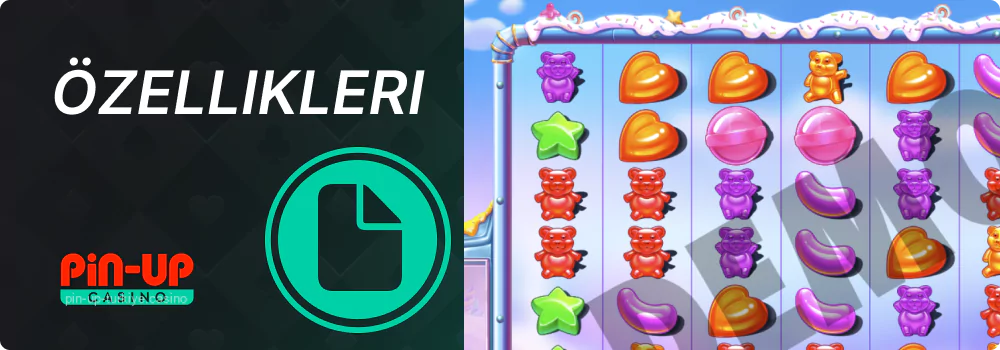 Pin Up Sugar Rush slot özellikleri