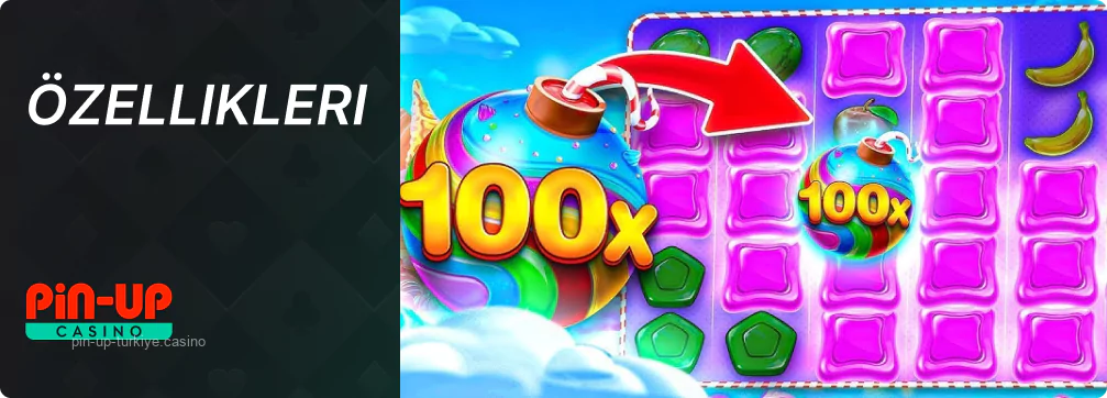 Tatlı Bonanza heyecan verici unsurlarla dolu Pin Up