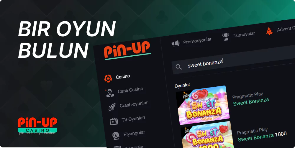 Site Pin Up arama işlevleri