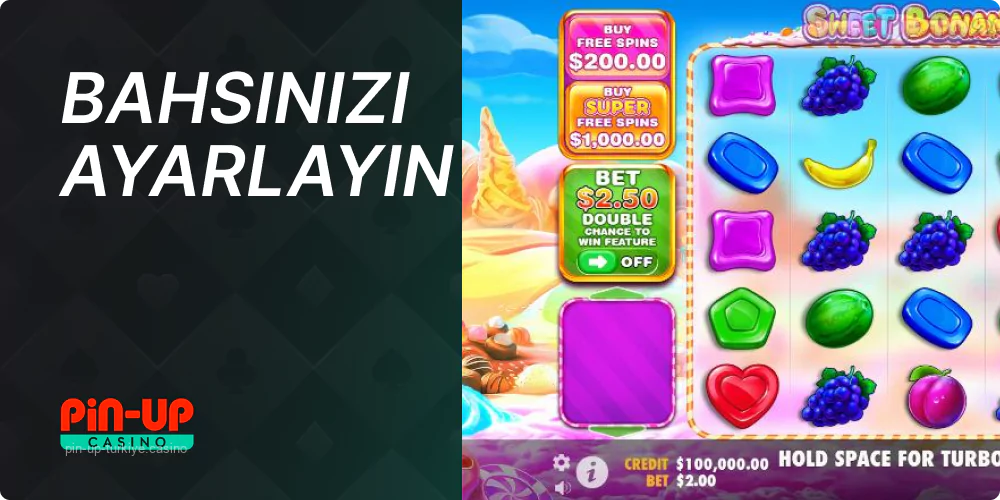 Teklif ayarlarını değiştirme Pin Up
