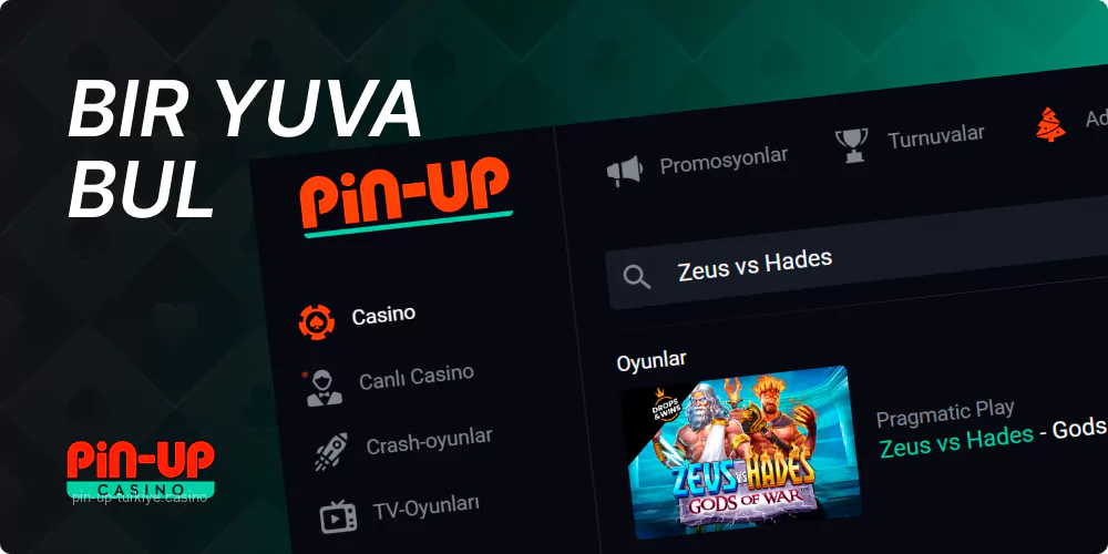 Bir yuva bul Zeus vs Hades Pin Up